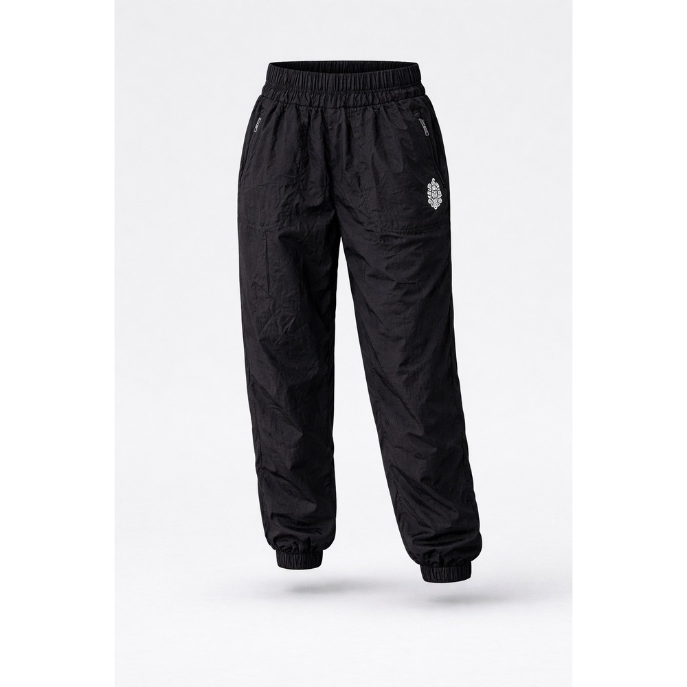 Free People FP Movement Way Home Jogger Pants Black Smocked High Rise Small‎ NEW